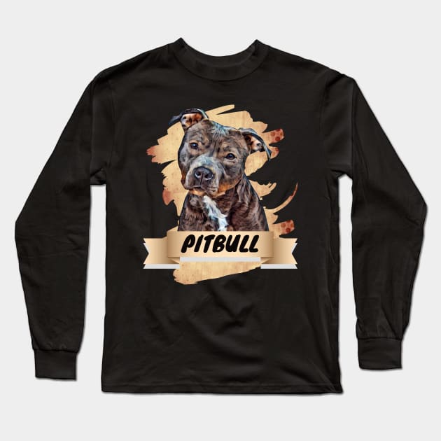 pitbull shirt, pitbull love, love pitbull, pitbull owner, dog breed pitbull, pitbull dog breed, pitbull Long Sleeve T-Shirt by Shadowbyte91